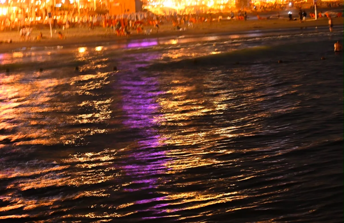 Beach, after dark — photograph by Elad